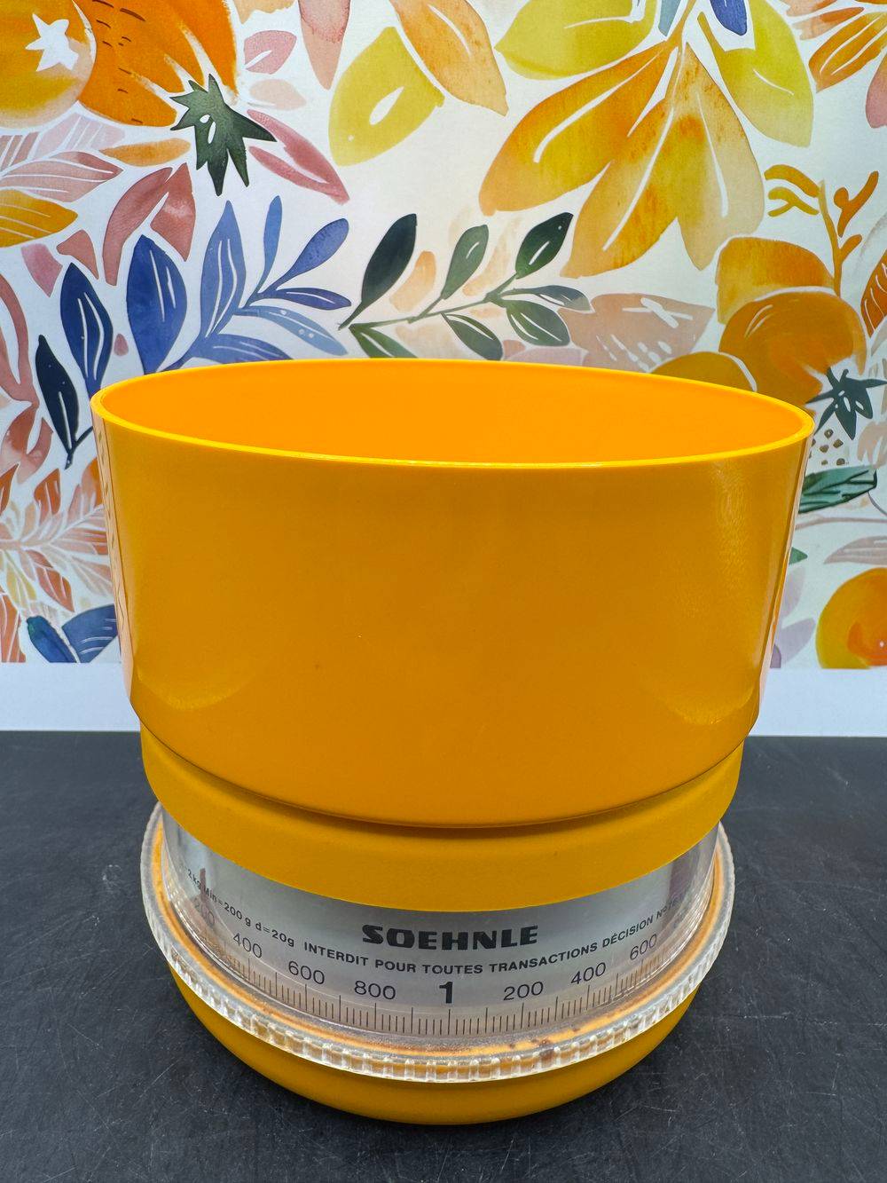 Ancienne et magnifique balance de cuisine Soehnle - Orange - Vintage des années 70 - Fonctionne parfaitement - Décoration - Collection – Image 3