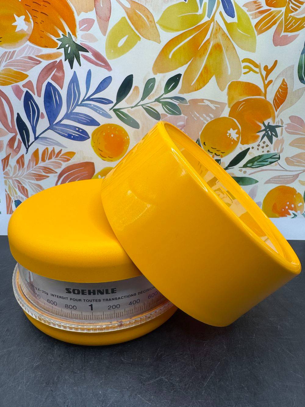 Ancienne et magnifique balance de cuisine Soehnle - Orange - Vintage des années 70 - Fonctionne parfaitement - Décoration - Collection – Image 4