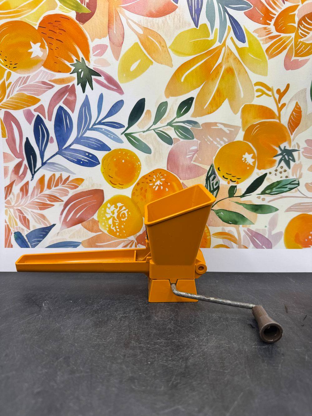 Ancien Hachoir Mouli Marsmint - Orange - Vintage des années 70 - Fonctionne parfaitement - Décoration - Collection – Image 6