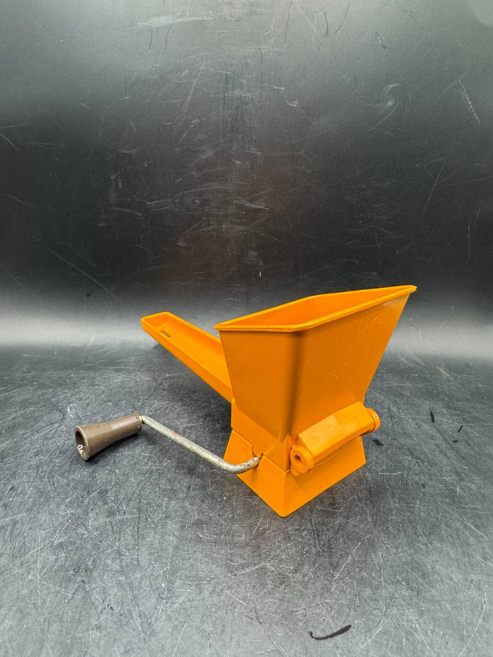 Ancien Hachoir Mouli Marsmint - Orange - Vintage des années 70 - Fonctionne parfaitement - Décoration - Collection – Image 3