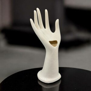 Main Baguier / Soliflore / Porte bijoux des années 60-70 - En céramique - Collection - Décoration