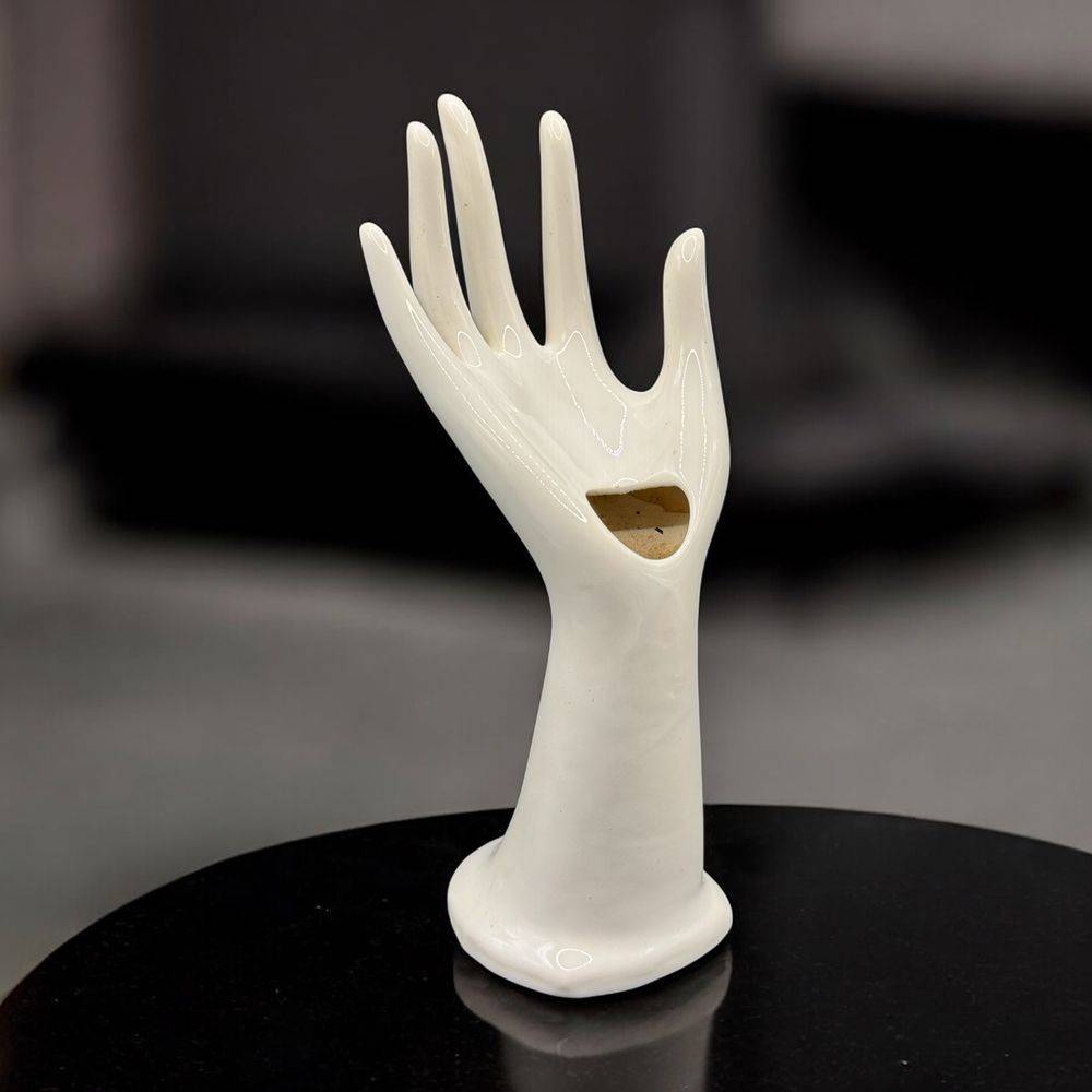 Main Baguier / Soliflore / Porte bijoux des années 60-70 - En céramique - Collection - Décoration