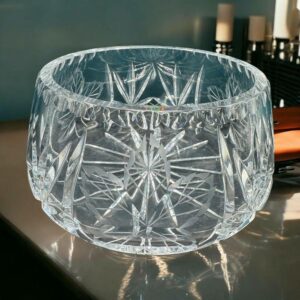 Charmant saladier / Coupe à fruits (2) en Cristal taillé - Cristal de Bohème - Collection - Décoration - Vintage