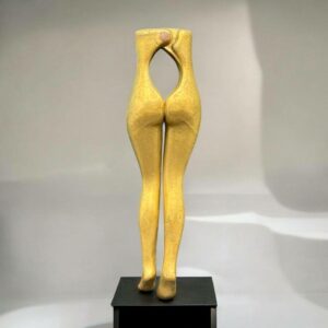 Ancien casse noix sexy en laiton doré datant du 20ème - Jambe de femme - Collection - Décoration