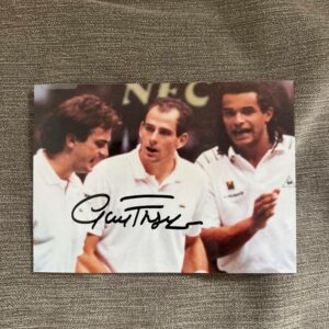 Dédicace - Autographe - Rare photo signée au feutre par Guy Forget - Format 10x15 - Tennis - Roland-Garros - Wimbledon - Us Open - OA - Collection - Vintage
