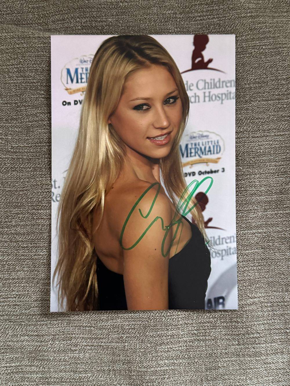Dédicace - Autographe - Rare photo signée au feutre vert par Ana Kournikova - Format 10x15 - Tennis - Roland-Garros - Wimbledon - Us Open - OA - Collection - Vintage