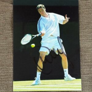 Dédicace - Autographe - Rare photo signée au feutre par Marat Safin - Format 10x15 - Tennis - Roland-Garros - Wimbledon - Us Open - OA - Collection - Vintage