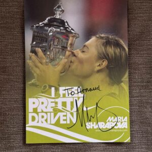 Dédicace - Autographe - Rare carte beau format signée au feutre noir par Maria Sharapova - Format 13x18 - Tennis - Roland-Garros - Wimbledon - Us Open - OA - Collection