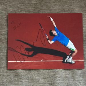 Dédicace - Autographe - Rare photo beau format signée au feutre noir par Andy Murray - Format 20x15 - Tennis - Roland-Garros - Wimbledon - Us Open - OA - Collection