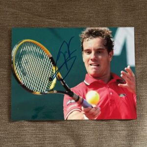 Dédicace - Autographe - Rare photo beau format signée au feutre bleu par Richard Gasquet - Format 20x15 - Tennis - Roland-Garros - Wimbledon - Us Open - OA - Collection