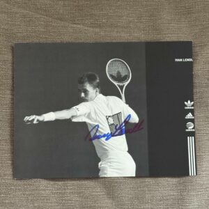 Dédicace - Autographe - Rare carte beau format signée au feutre bleu par Ivan Lendl - Format 16x21 - Tennis - Roland-Garros - Wimbledon - Us Open - OA - Collection