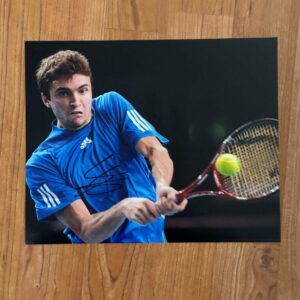 Dédicace - Autographe - Rare photo grand format signée au feutre noir par Gilles Simon - Format 20x25 - Tennis - Roland-Garros - Wimbledon - Us Open - OA - Collection