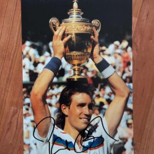 Dédicace - Autographe - Rare photo grand format signée au feutre noir par Pat Cash - Format 20x30 - Tennis - Roland-Garros - Wimbledon - Us Open - OA - Collection