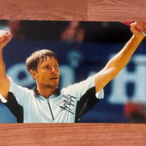 Dédicace - Autographe - Rare photo grand format signée au feutre noir par Yevgeny Kafelnikov - Format 20x30 - Tennis - Roland-Garros - Wimbledon - Us Open - OA - Collection