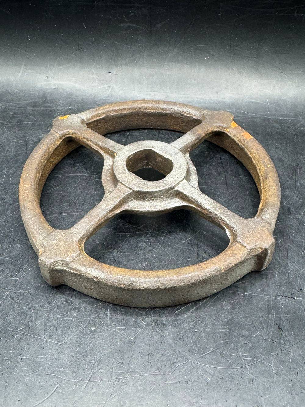 Ancien volant de manœuvre - Robinet - Poignée de valve (3) - En fonte de fer - Pacific Valve - Collection - Décoration industrielle – Image 6