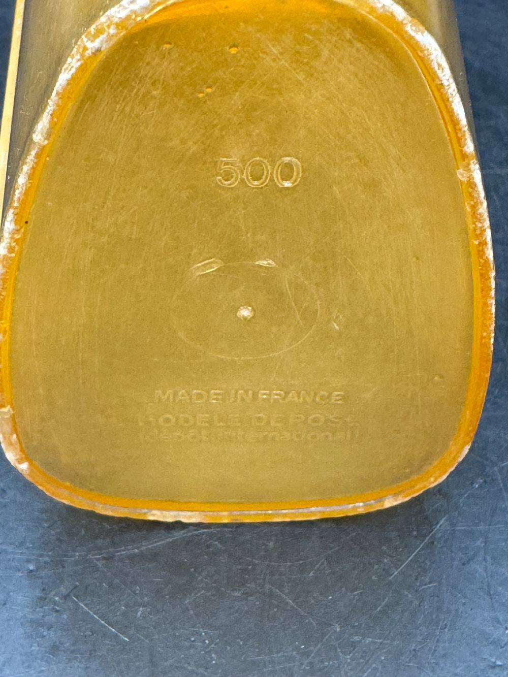 Boite Saupoudreur en plastique - Sucre Farine Gros Sel - Jaune/Orange - Vintage des années 1970 - Made in France - Décoration - Collection – Image 6