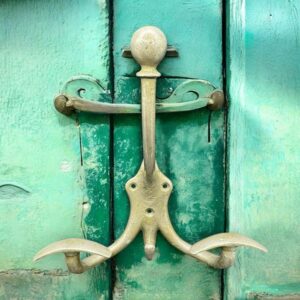 Ancien Porte manteau / Patère murale - En métal - Des années 1970 - Décoration - Collection - Vintage