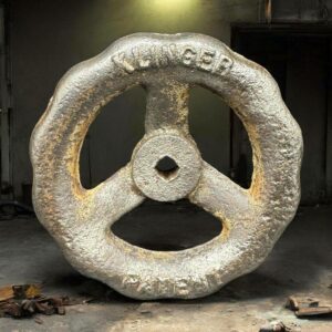 Ancien volant de manœuvre - Robinet - poignée de valve (1) - En fonte de fer - Collection - Décoration industrielle