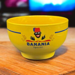 Bol publicitaire en faïence - Banania - Depuis 1912 - Liseré bleu - Collection - Décoration