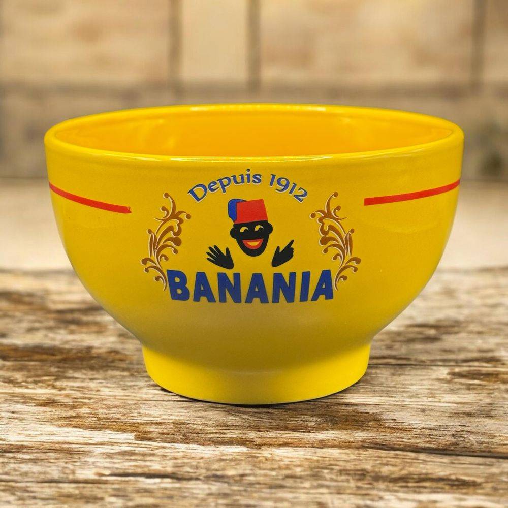 Bol publicitaire en faïence - Banania - Depuis 1912 - Liseré rouge - Collection - Décoration