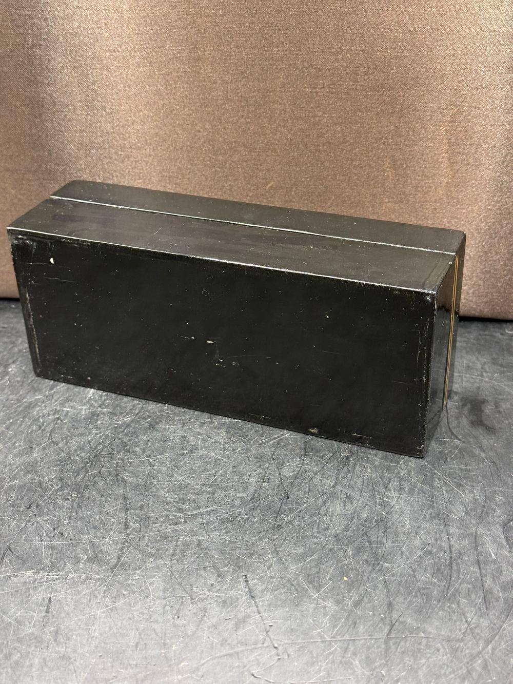 Ancienne et belle boîte laquée à décor de nacre et motif de fleurs et son velour rouge - Des années 70/80 - Collection - Déco - Vintage - Art asiatique chinois – Image 7