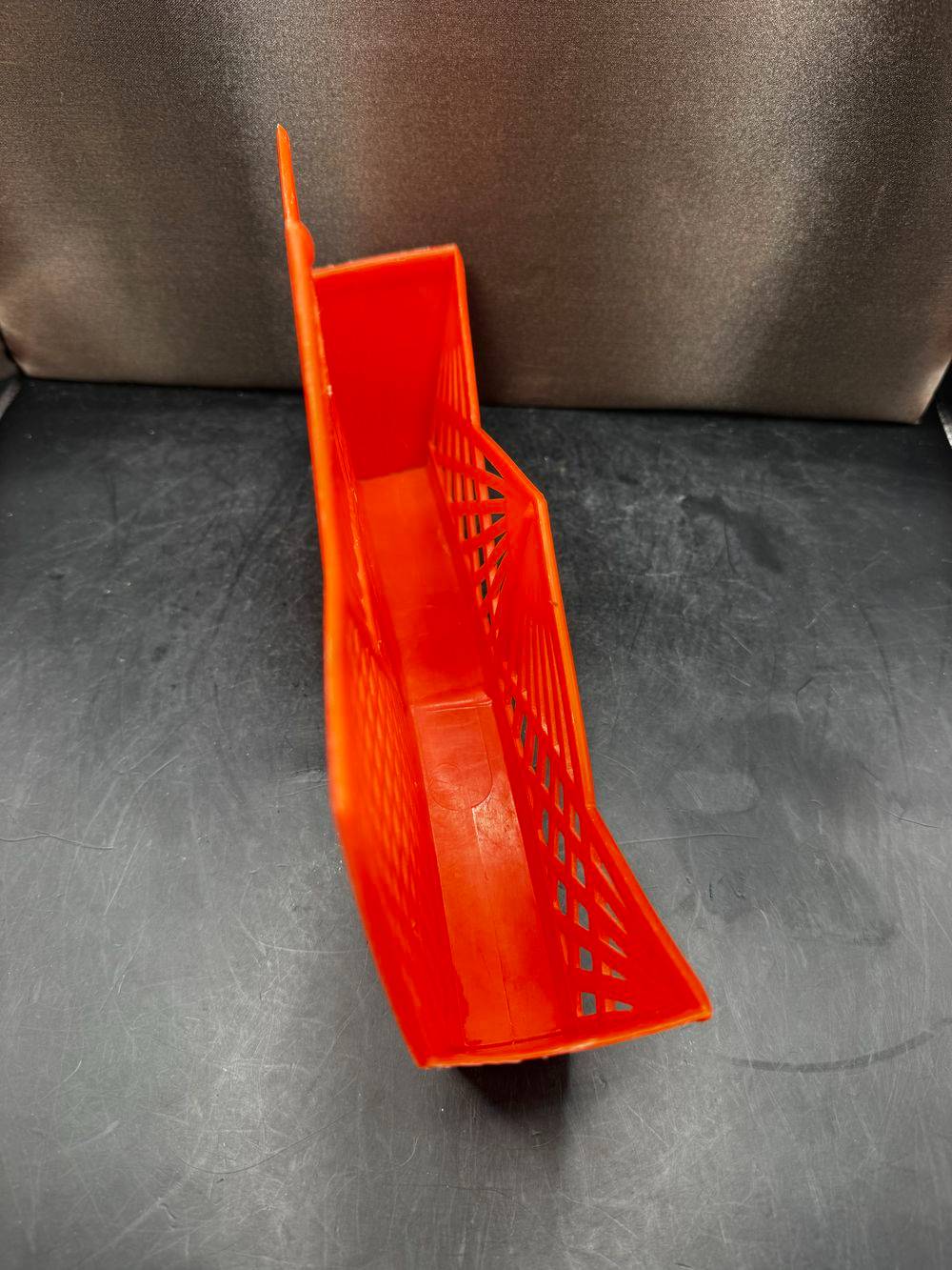 Porte courrier mural ajouré en plastique orange - Vintage des années 70 - Déco - Collection – Image 6