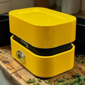 Ancienne balance mécanique Terraillon jaune 2000 (et sa boite d'origine) datant des années 70 - Fabrication made in France - Collection - Déco - Vintage