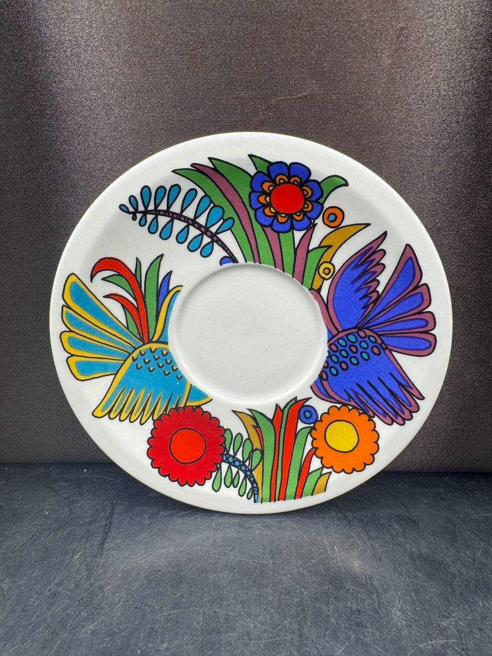 Lot de 4 sous tasses ou soucoupes Acapulco - Villeroy & Boch - Décoration - Collection - Vintage – Image 3