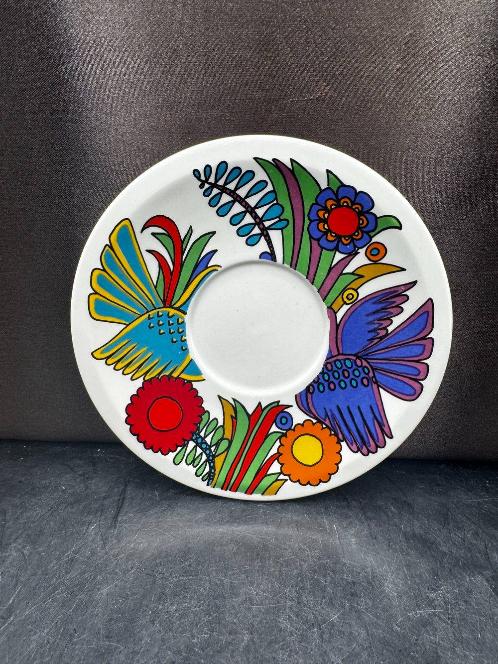 Lot de 4 sous tasses ou soucoupes Acapulco - Villeroy & Boch - Décoration - Collection - Vintage – Image 5
