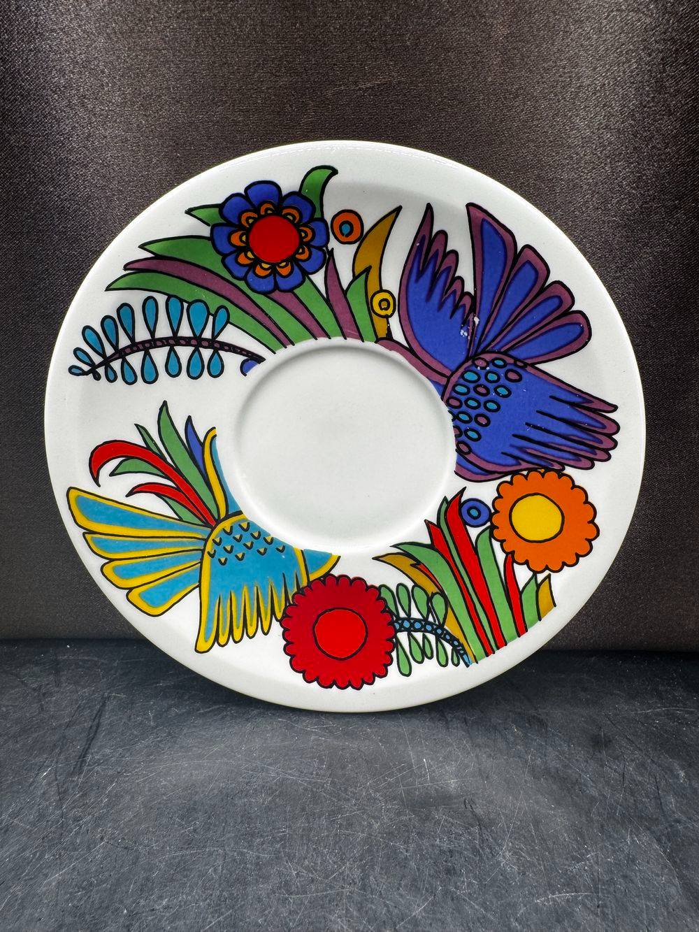 Lot de 4 sous tasses ou soucoupes Acapulco - Villeroy & Boch - Décoration - Collection - Vintage – Image 9