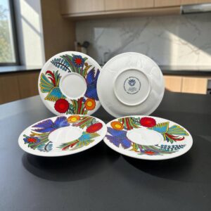 Lot de 4 sous tasses ou soucoupes Acapulco - Villeroy & Boch - Décoration - Collection - Vintage