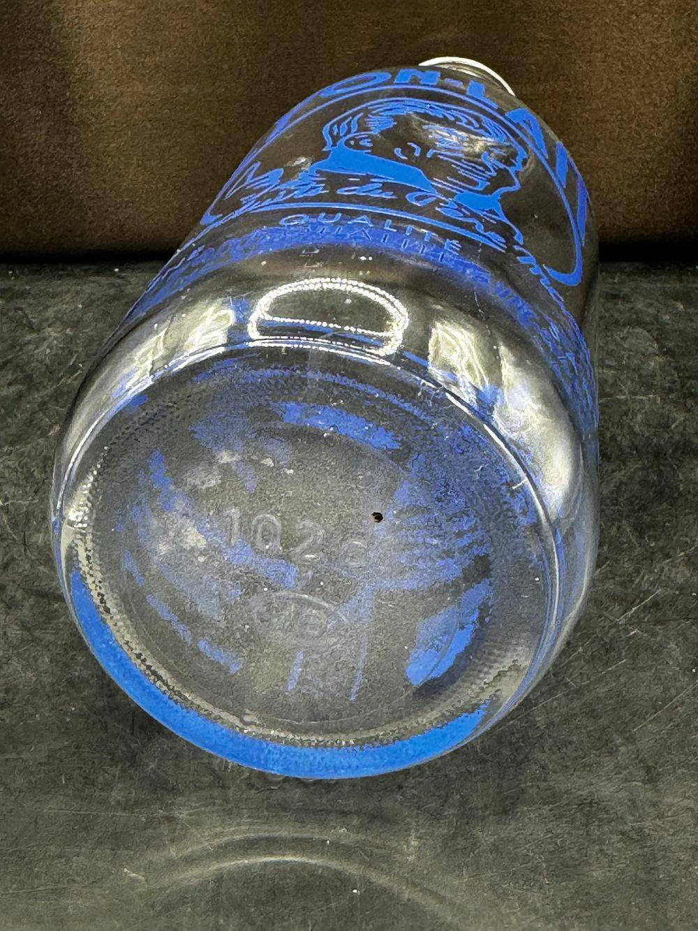 Ancienne Bouteille de lait publicitaire en verre - Banania - Lyon-Lait-Père Maxime - Des années 60 - Décoration - Collection Vintage - Bistrot/Bar – Image 6