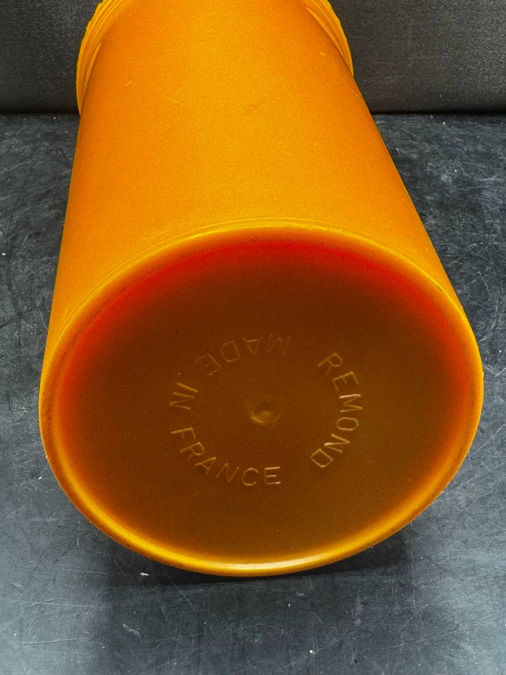 Porte / Protège biberon isotherme vintage - Un joli orange - Des années 70/80 - Déco - Collection – Image 4
