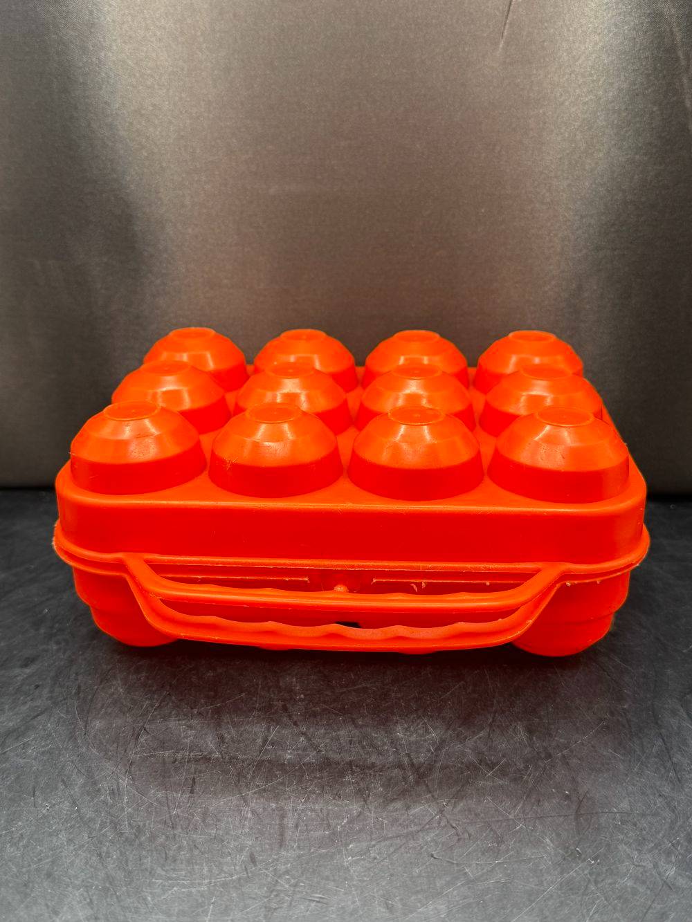 Boîte à oeufs vintage - Un joli orange et 12 petits nids - Des années 70/80 - Déco - Collection – Image 2