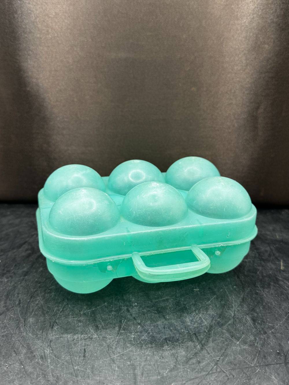 Boîte à oeufs vintage - Un joli bleu pâle et 6 petits nids - Des années 70/80 - Déco - Collection – Image 2