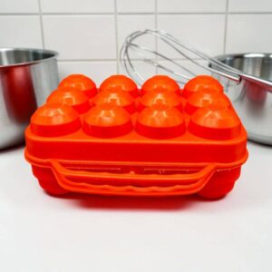 Boîte à oeufs vintage - Un joli orange et 12 petits nids - Des années 70/80 - Déco - Collection