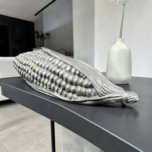 Ancien épi de maïs décoratif en métal argenté - Des années 50/60 - Collection - Décoration