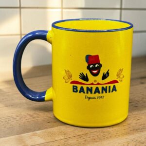 Tasse/mug publicitaire Banania (Anse et liseré bleu) - Collection - Décoration