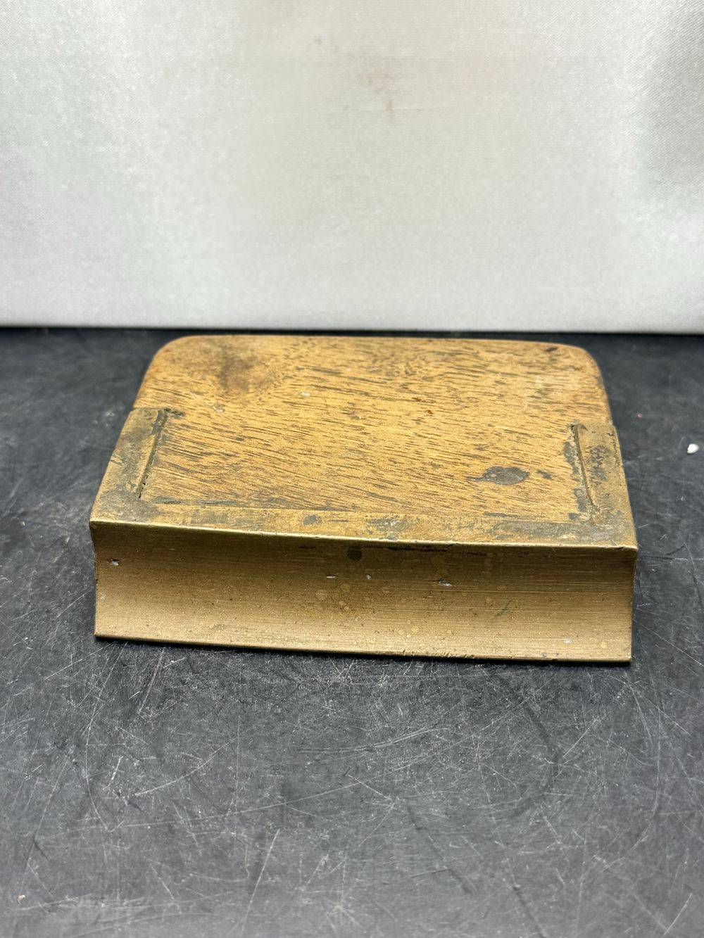 Ancien outil de maçon en bois tourné et bronze - Pour faire de beaux angles arrondis - En superbe état - Vers 1900 - Décoration - Collection – Image 7